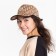 Baseball cap, milk/brown color, size 56-58