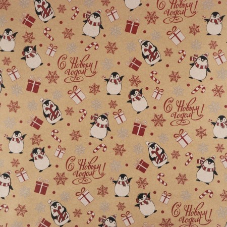 Package Crafts "New Year's Penguins", 50 x 70 cm, New Year-1