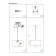 Suspended EVOLUCE lamp. Sle300513-03. Brescia. 3x40 watts, E27, 50x50x30 cm, Nickel color