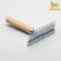 Wood comb-comb with teeth of different lengths, wooden handle, 12.5 x 9.5 cm