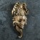 Panel "Mask" 28x14x5 cm, bronze with gilding