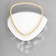 Chase with DNO "Malva" LED 120W 3000-6000K white-gold 50x45x7 cm Bayerlux