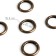 Karabin ring, d = 20/28 mm, thickness - 4 mm, 5 pcs, bronze color