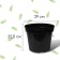 Pot for seedlings, 10 l, d = 29 cm, h = 22.5 cm, black, Greengo