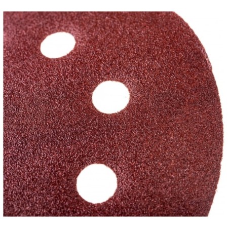Circle of abrasive grinding bison 35350-125-120, perforated, P120, 125 mm, 5 pcs.-2