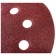 Circle of abrasive grinding bison 35350-125-120, perforated, P120, 125 mm, 5 pcs.