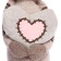 Soft toy "Cat striped with heart", 33 cm