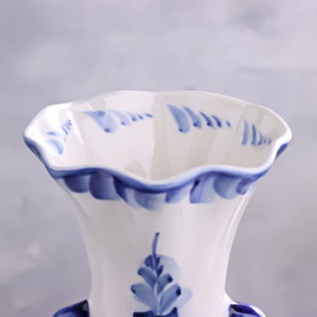 VAZ Gzhel "Katerina", white-blue, ceramics, 37 × 14 cm,-3