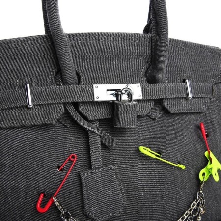 Women's bag from textiles, 30x21x15 cm,-5