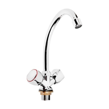ACCOONA A4680 kitchen mixer, two -wound, with a nut, silumin, chrome