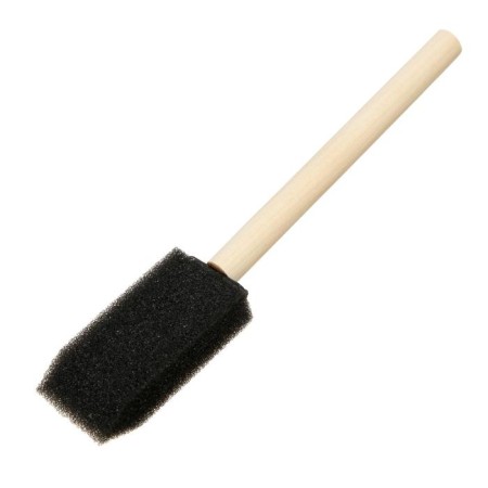 Brush "Sponge" flat D - 25 mm, wooden handle, in a package