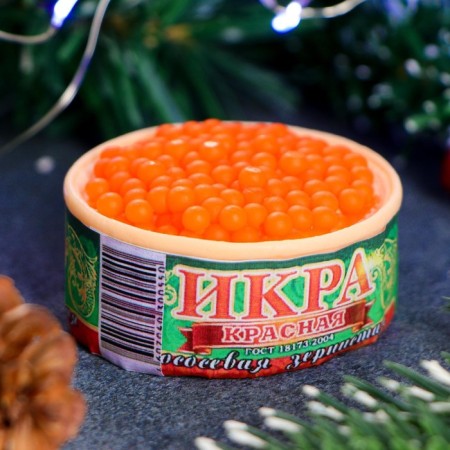 Новогоднее фигурное мыло "Баночка икры" 85гр-3