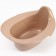 Children's anti -slip “comfort” pot with a lid, a removable bowl, cream color