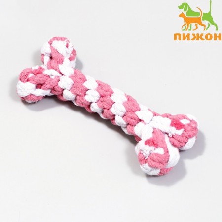 Cable toy "wicker bone", up to 15 cm, up to 60 g, mix of flowers