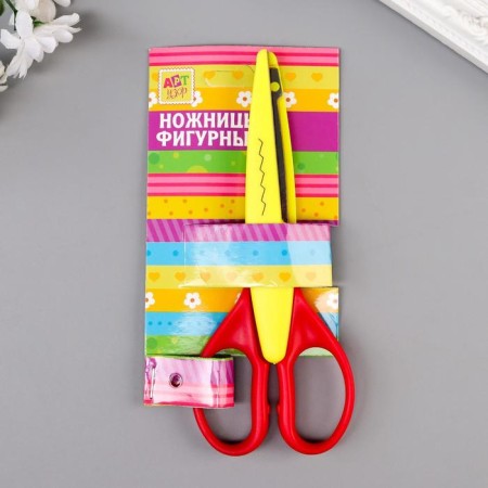 Embossed scissors 15.5 cm mix