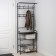The rack in the hallway "Constant", 69 × 26 × 183 cm, black color