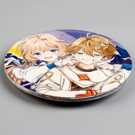 Disposable paper plate "anime", 18 cm-2