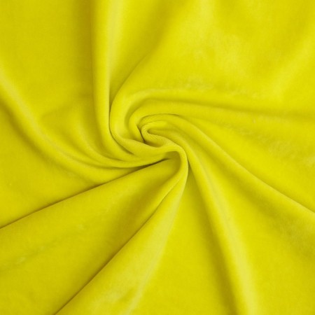 Knitted cut for needlework, velor, 45 x 50 cm, yellow color