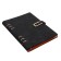 Organizer on the rings, A5 format, 90 sheets, line, with a knife, cover of the leather mix