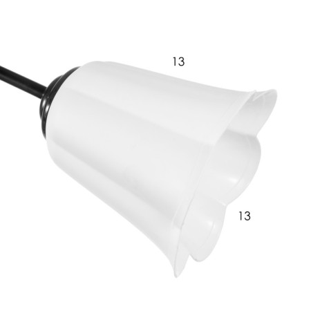 Causte "Online" (Flower) 5x15W E27 Model: BR 00241 Black/White-4