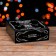 Gift box "100% man", black, 23 x 23 x 8 cm