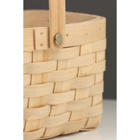 Wicker basket 20 x 16 x 10 cm, handle h = 11 cm, natural-4