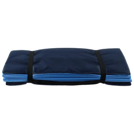 Tourist mat, folding, 170x51x0.8 cm, dark blue/blue color-6