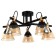 Svetogor chandelier "Evening" 5x60W E27 Black 57x57x28cm