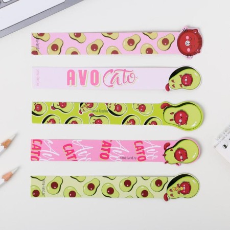A set of curly bookmarks Avocato, 5 pcs-1
