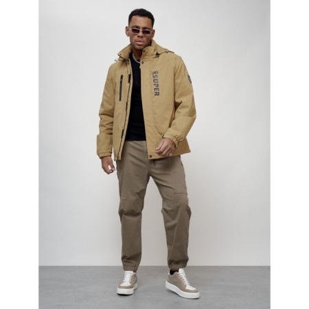 Sports male jacket, size 52, beige color-16