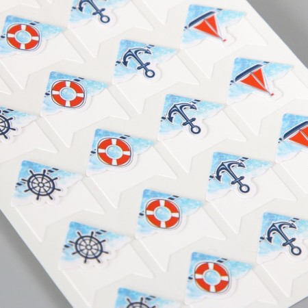 A set of corners with a pocket for photos 24 corners "sea" 12.5x9 cm-1