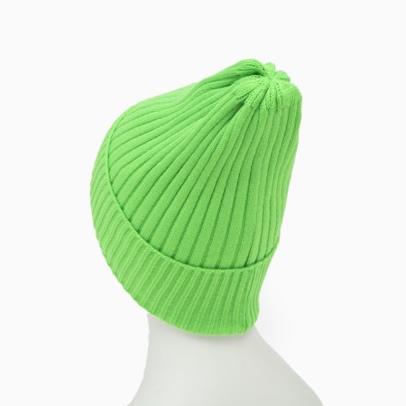Female Winter hat, green color, size 52-56-7