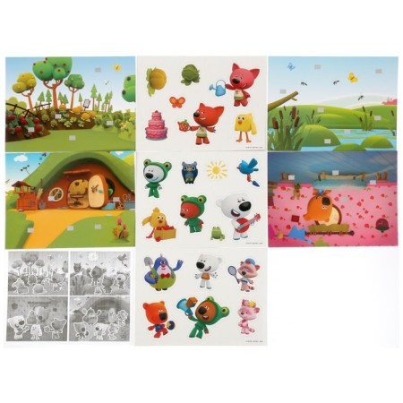 Developing game "Fun friends. Mi-mi-Mimka ", with Velcro, 3+-3