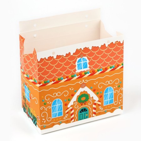 Gingerbread box for sweets, 10 x 18 x 14 cm, new year-7