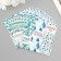 Stick Paper "New Year watercolor" 3x9 cm sheet 10x10 cm