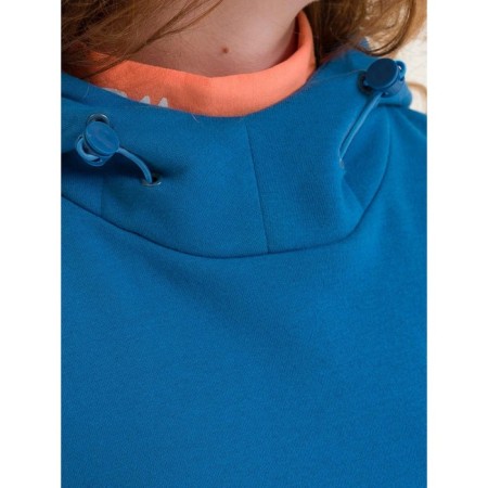 Sweatshirt for girls, height 122 cm, blue color-1