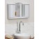 SLRACKAL CASHER for the bathroom "Argo", color white marble