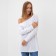 Jumper (Longsliv) on one shoulder female minku: Basic line color white, rr 50