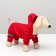 Options for animals "Firefighter", fleece, XS (DS 18-20, Osh 24, OG 27-30 cm) Red Red
