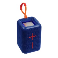 Portable column F68, 5 W, 600 mAh, backlight. Micro SD, blue