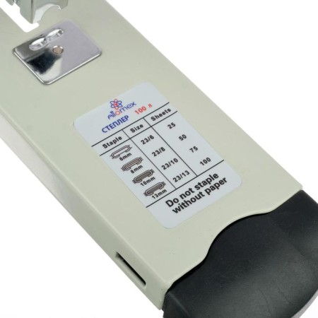 Stapler powerful 100 sheets, Attomex, brackets 23/6-23/13, gray-4