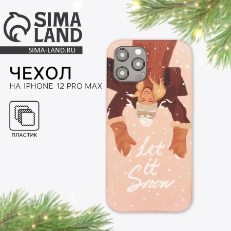 New Year case for the phone "Snowflakes", at 12 Pro Max