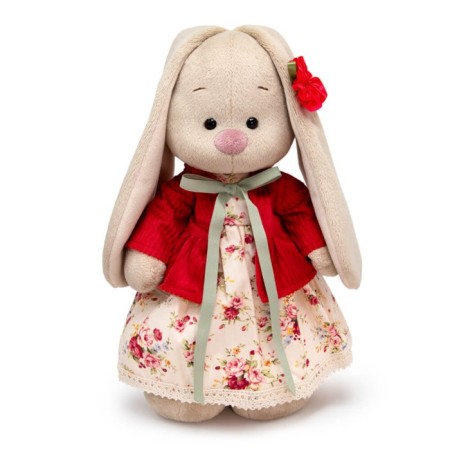 Soft toy "Bunny mi in a dress and a velvet jacket is small", 25 cm