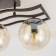 Ceiling chandelier Citilux "Breeze" CL106245, 58.5x33x23 cm, 4x60W, E14, brown color