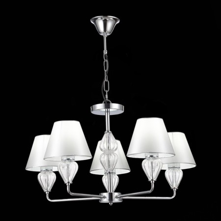 Suspended EVOLUCE lamp. Sle107413-05. Dalida. 5x60 watts, E14, 65x65x41 cm, chromium color-1