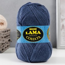 Acrylic Sonata yarn 50%, wool s/t 50% 250m/100g (022 jeans)