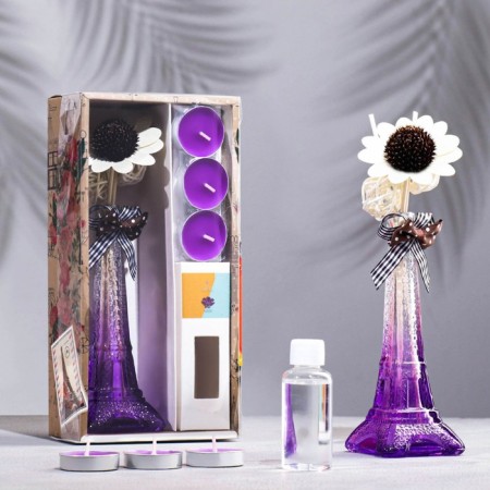 Set of gift "Paris" (diffuser and candles) Lavender, "Wealth of aroma"-3