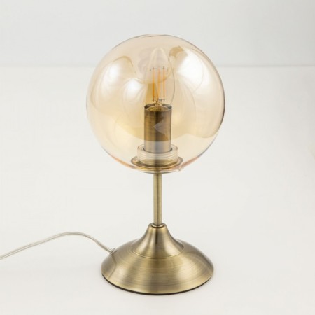 Table decorative lamp Citilux "Tommy" CL102813 15x15x28 cm, 1x40W, E14, brown color-3