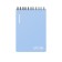 Notepad for spirals A6 80 sheets, cage, Erichkrause, "Symbol" Plastic Cover Silkography, Bloc Offset Beliac 100% Blue