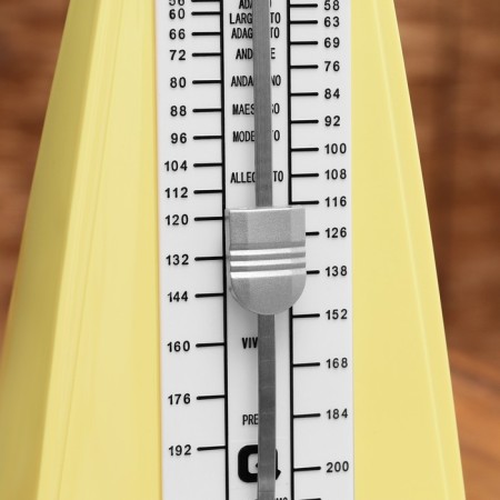 Mechanical GLEAM metronone, yellow, 40-408 beats per minute, 21 x 10 x 12 cm,-2